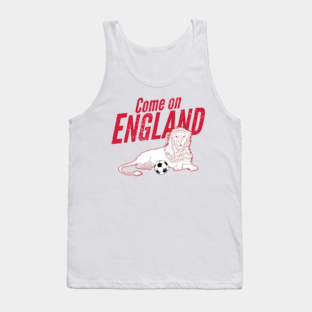 England Soccer Fan Gift Tank Top by atomguy